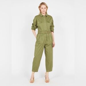 MICHAEL KORS STUDDED GREEN JUMPSUIT